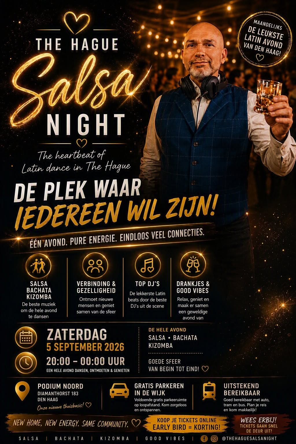 Cover photo for The Hague Salsa Night - New Chapter by Dijkgraaf Holding BV