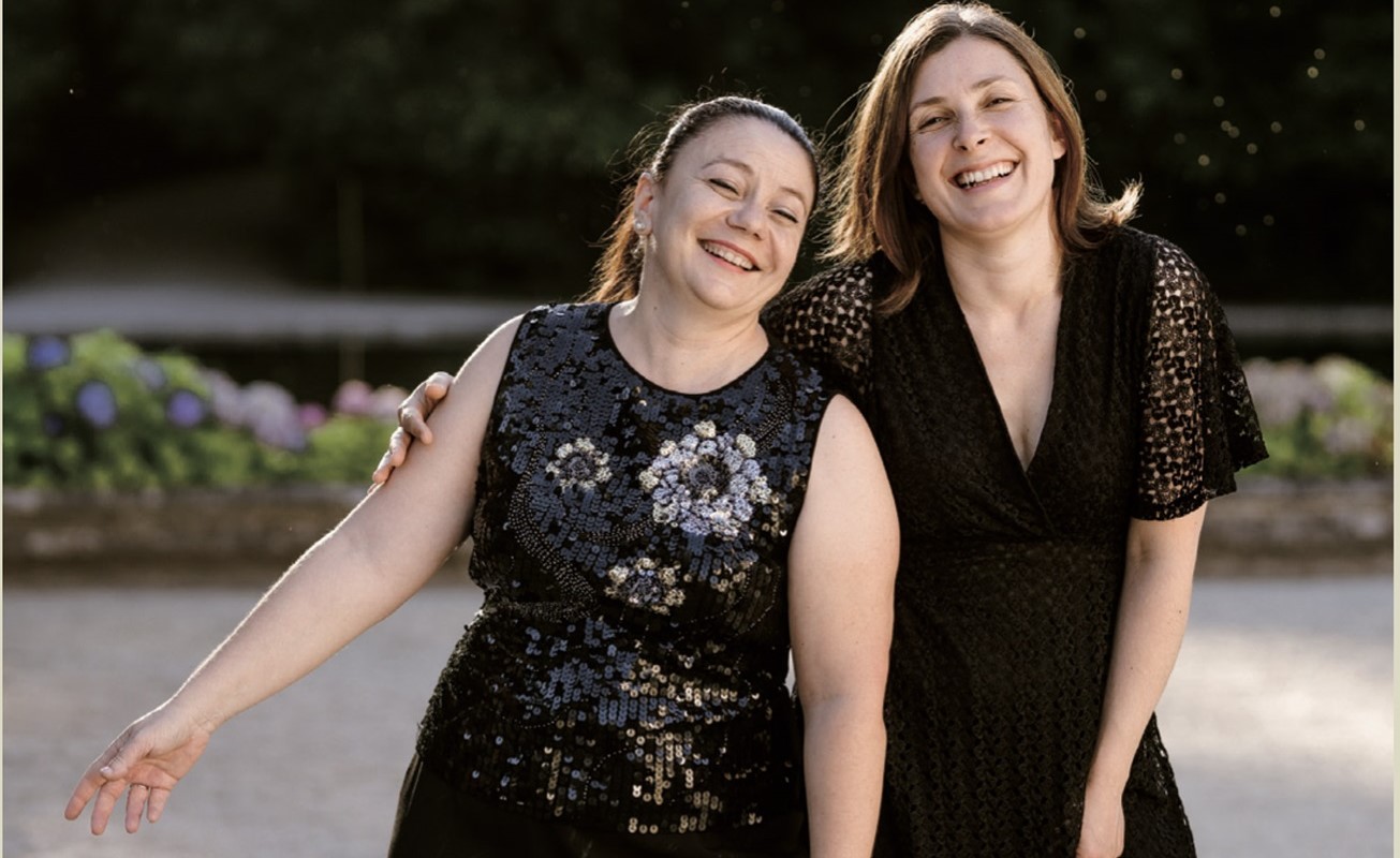 Cover photo for Dinerconcert | Zefira Valova & Iskrena Yordanova - Maddalena Sirmen  Duetten voor twee violen, Op. 4 by Huis te Poort concerten sdam