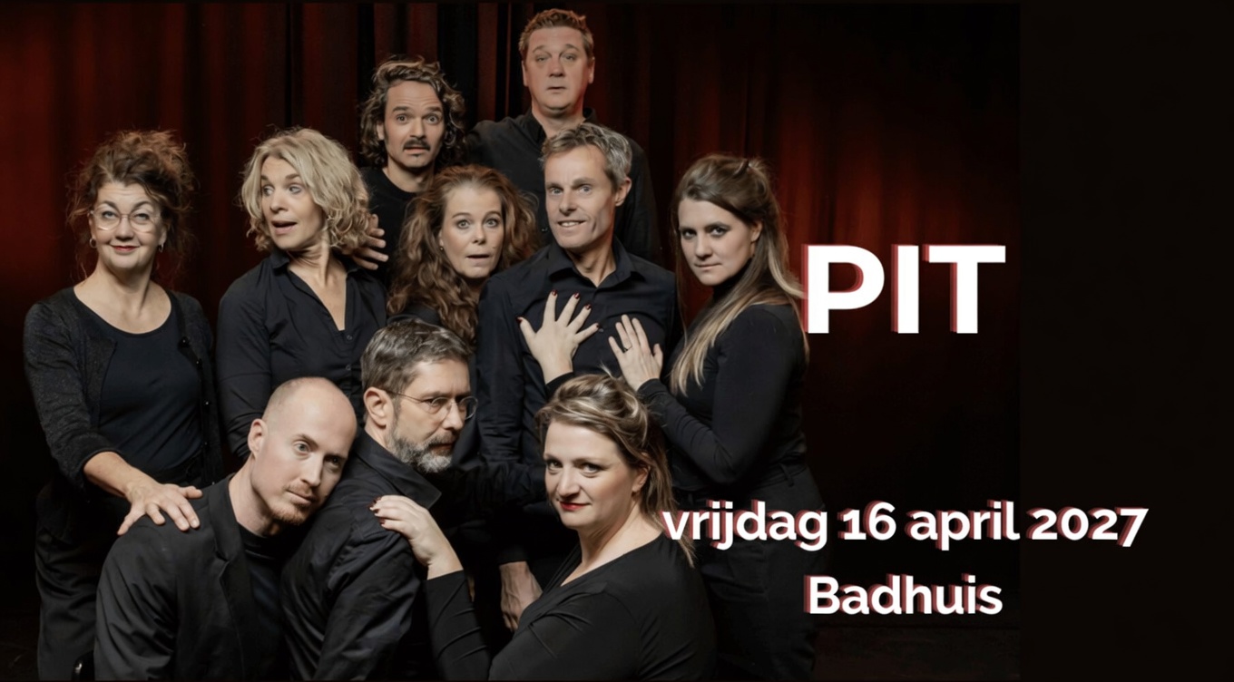 Cover photo for 16 april 2027 speelt PIT in Theater het Badhuis in Nijmegen by TheatergroepPIT
