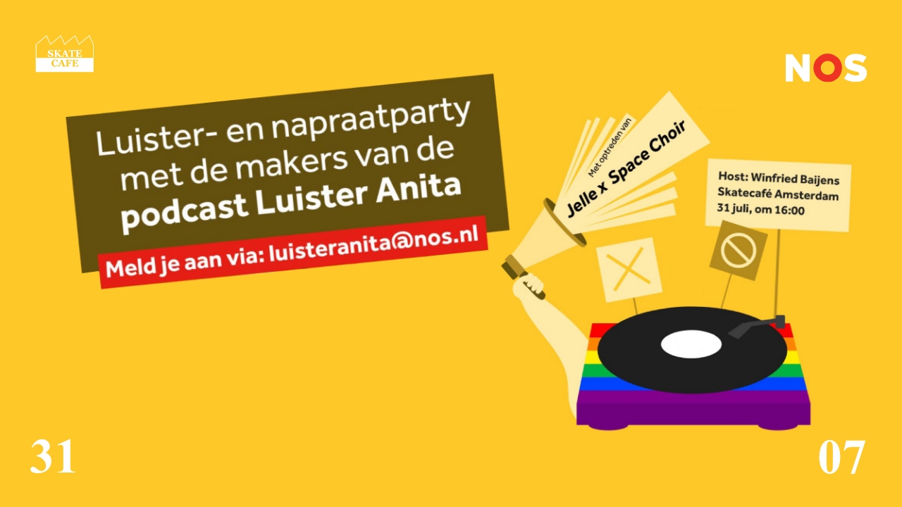 Cover photo for RELEASEPARTY LUISTER ANITA by Skatecafe Karin & Yvonne
