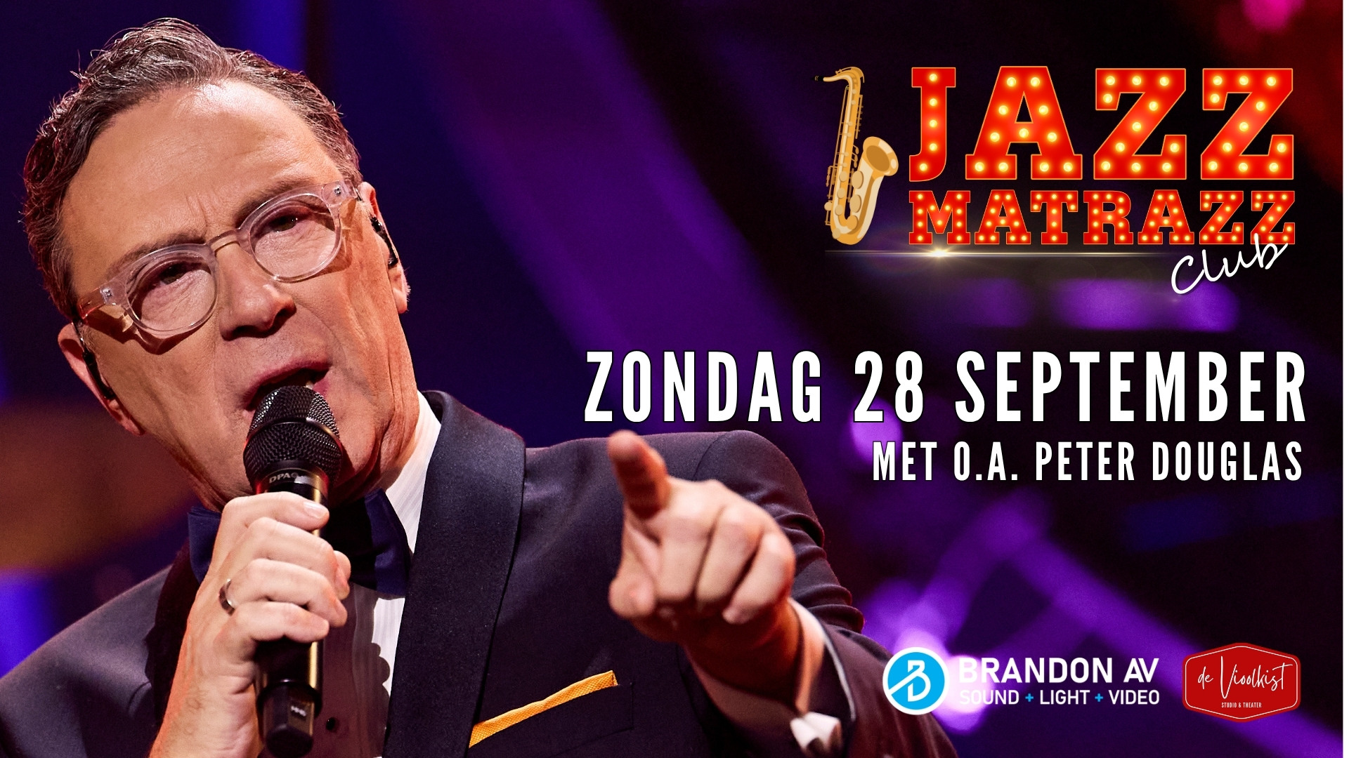 Cover photo for JAZZMATRAZZ - 28 september 2025 by Studio & Theater De Vioolkist