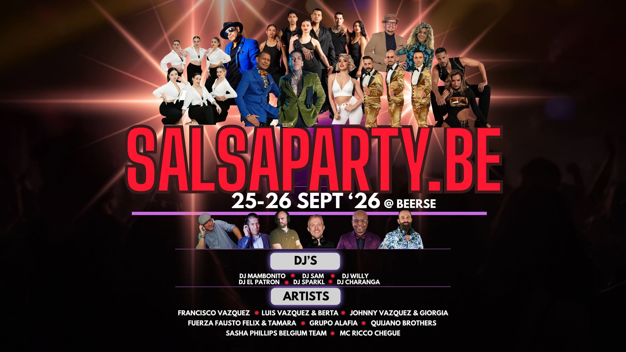 Cover photo for SalsaParty.be Weekend 2026 by Salsmanians