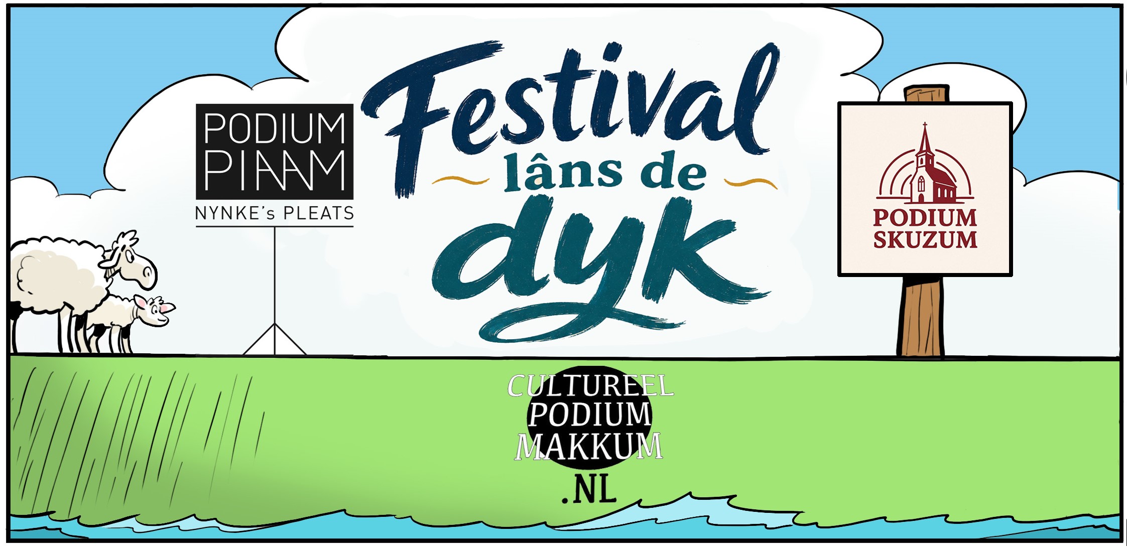Cover photo for Festival Lâns de Dyk by Cultureel Podium Makkum