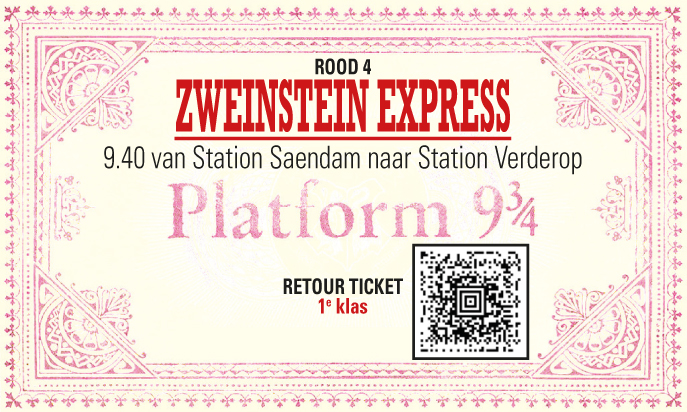 Cover photo for Zweinstein Express rit 1 - 1e klas by Cultureel Centrum Bullekerk