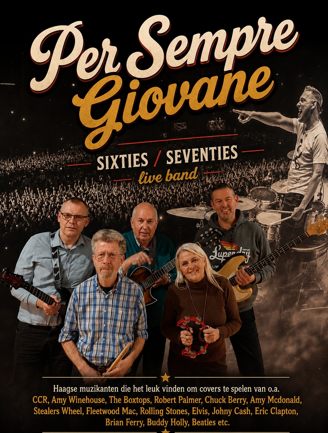 Cover photo for Coverband “Per Sempre Giovane” by Theater Villa Ockenburgh