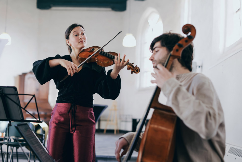 Cover photo for Duo Auxesis | Concert voor viool en cello by Huis te Poort concerten sdam