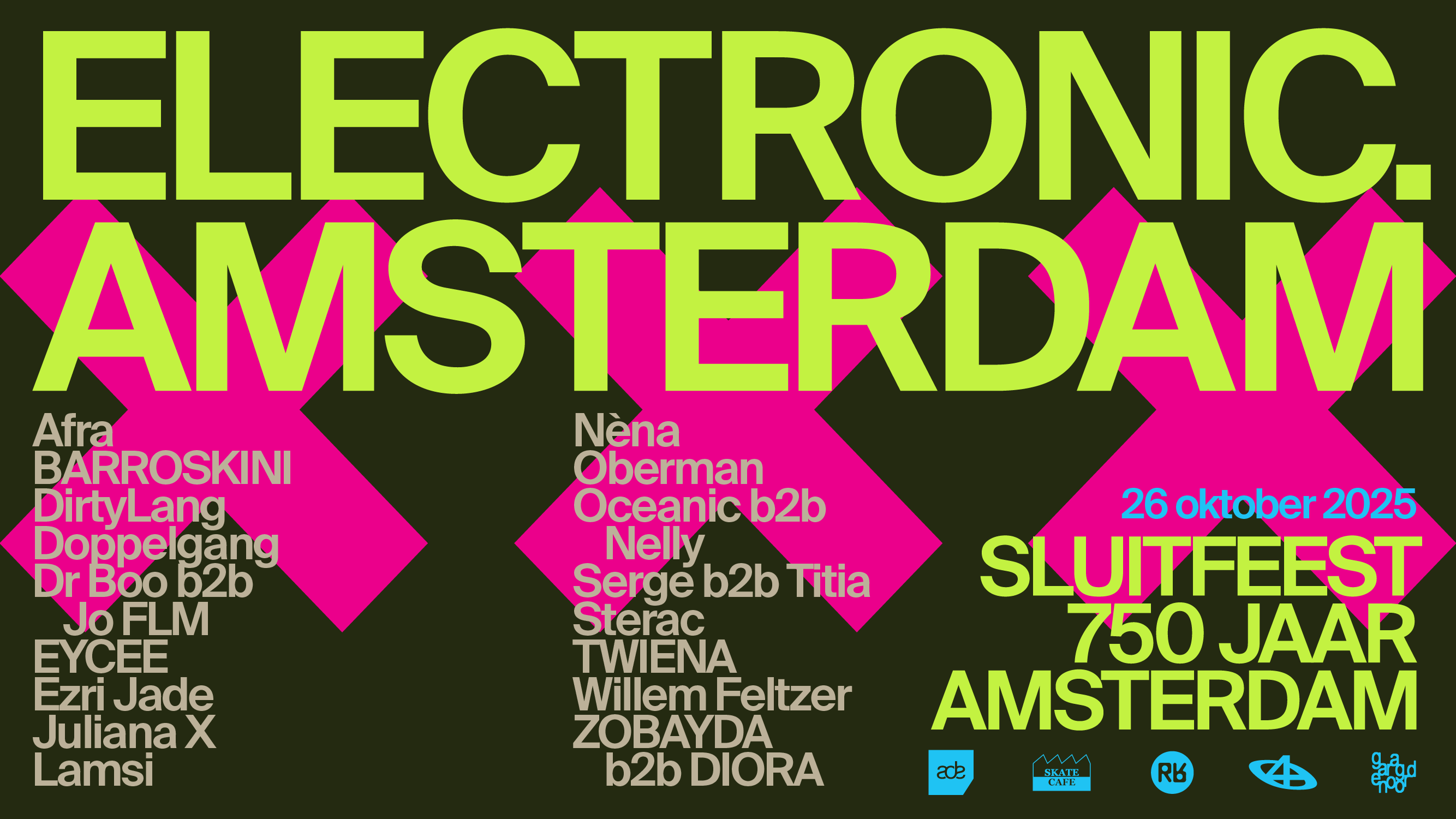 Cover photo for Electronic Amsterdam – sluitfeest 750 jaar Amsterdam by kanaal40