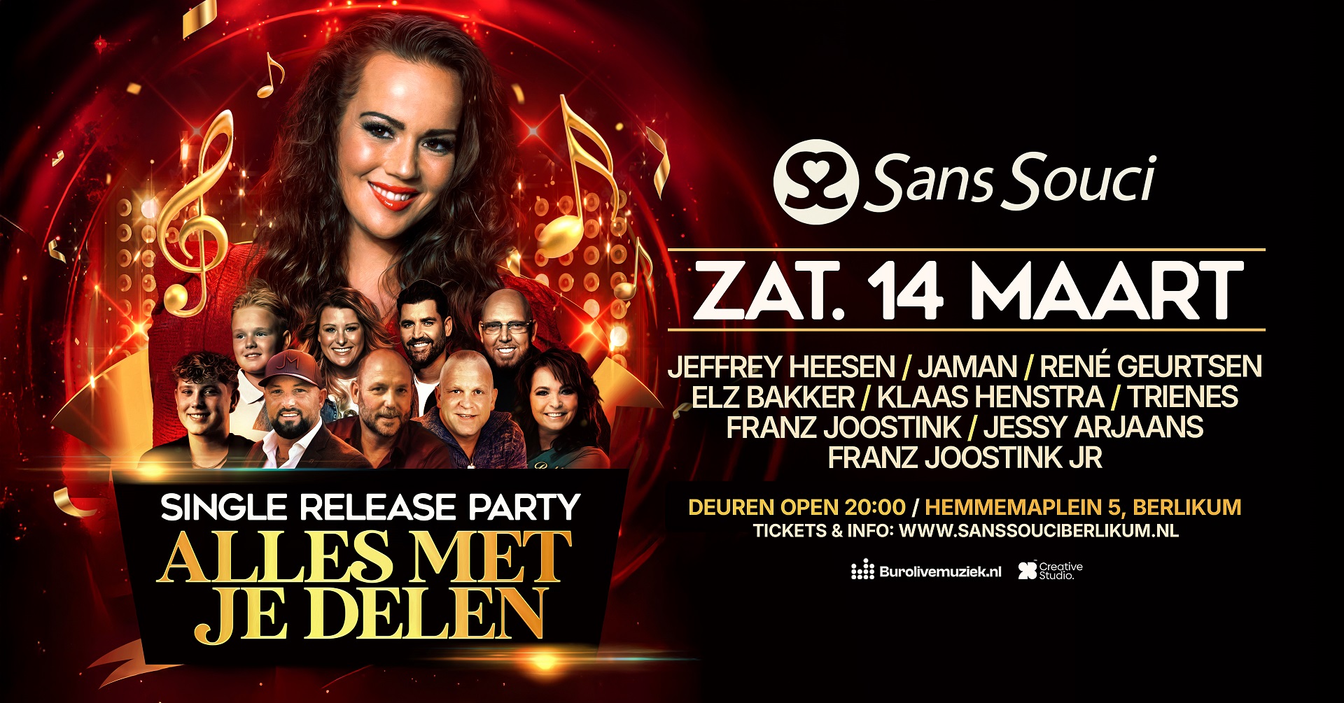 Cover photo for Klazina's Single Release Party by Sans Souci Berlikum