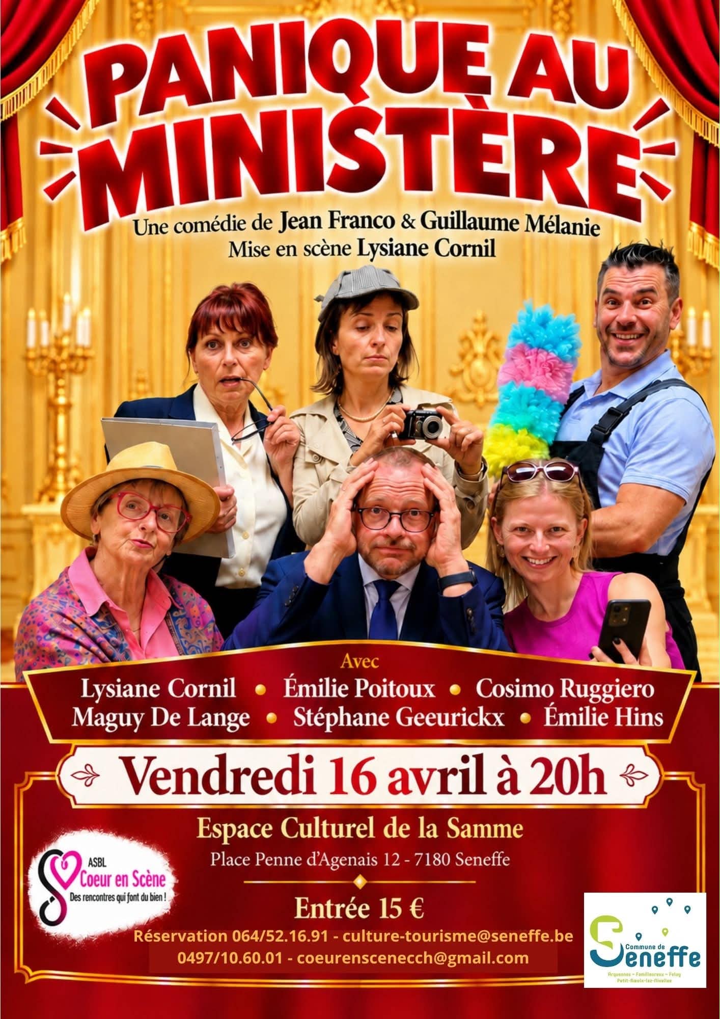 Cover photo for Panique au Ministère by Commune de Seneffe