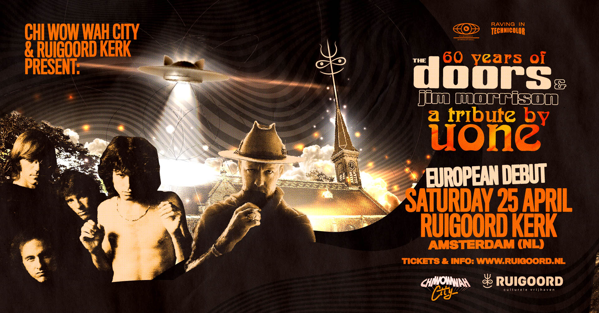 Cover photo for 60 Years of The Doors & Jim Morrison: A Tribute by UONE by Ruigoord