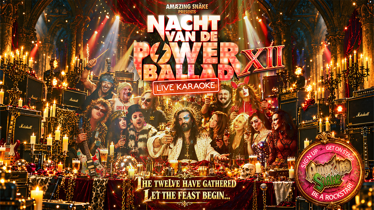Cover photo for ⚡ Nacht van de Powerballad XII – The Twelve Have Gathered ⚡ by Bitterzoet