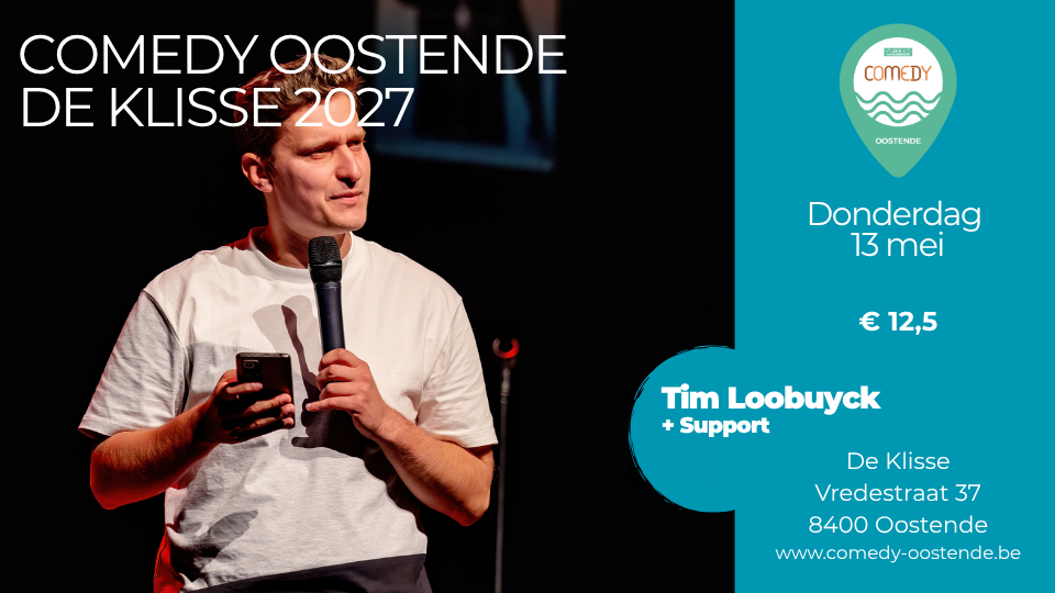 Cover photo for Comedy Oostende @ De Klisse - Tim Loobuyck by Comedy Oostende