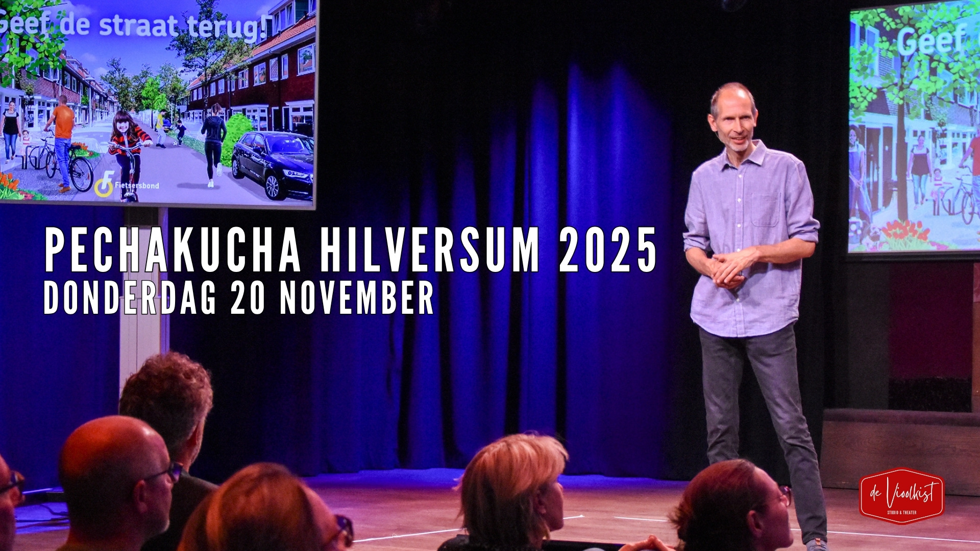 Cover photo for PechaKucha Hilversum 2025 by Studio & Theater De Vioolkist
