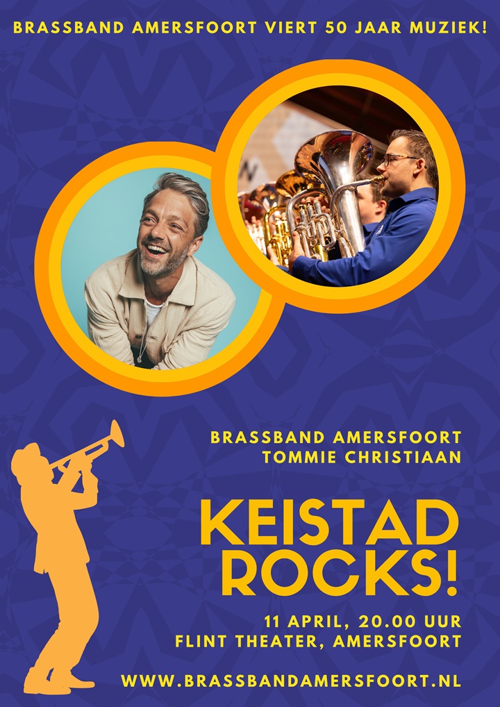 Cover photo for Keistad Rocks by Brassband Amersfoort