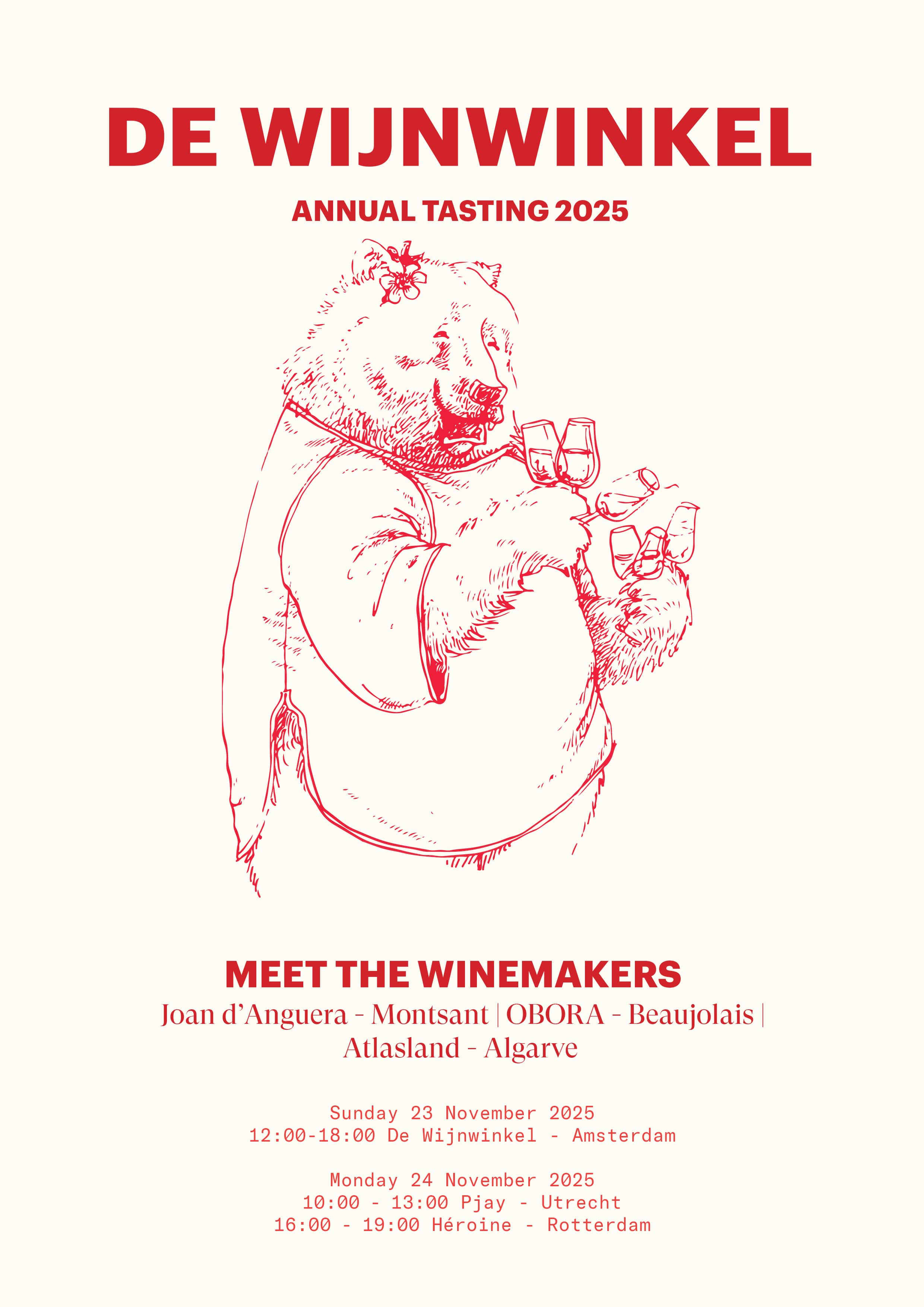 Cover photo for Annual tasting De Wijnwinkel 2025-Monday 24 nov-Utrecht by De Wijnwinkel