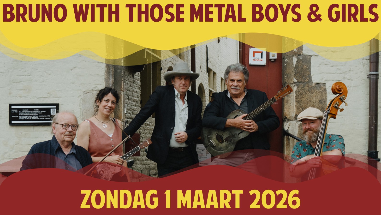 Cover photo for clubconcert Bruno with Those Metal Boys & Girls by Strandpaal 28 vzw - ticketshop