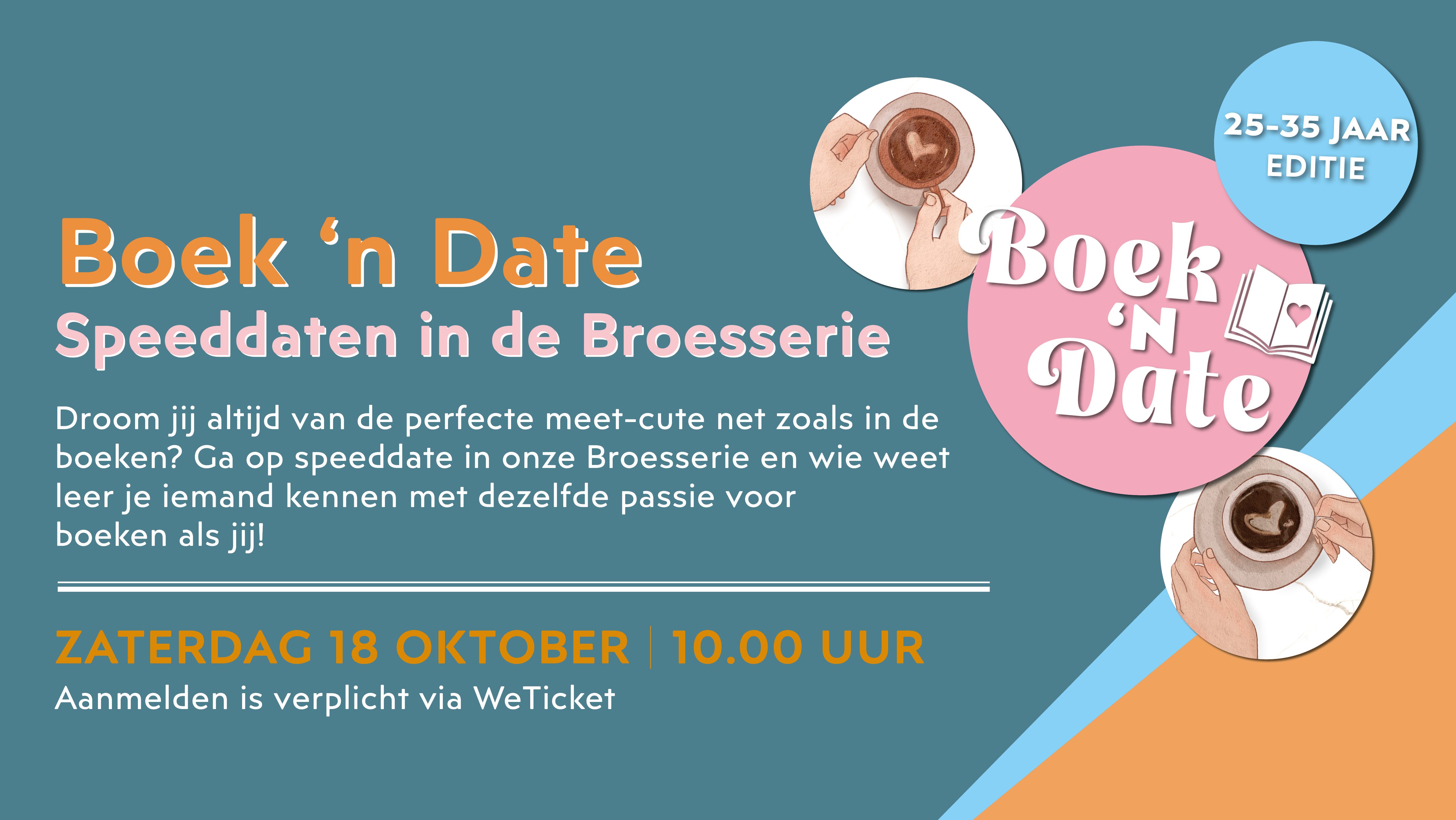 Cover photo for Boek ‘N Date 3: Speeddaten in onze Broesserie! by Broese
