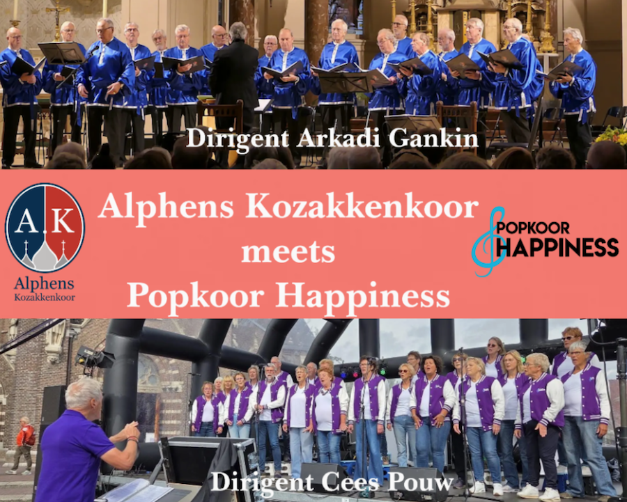 Cover photo for Alphens Kozakkenkoor meets Popkoor Happiness by Alphens Kozakkenkoor