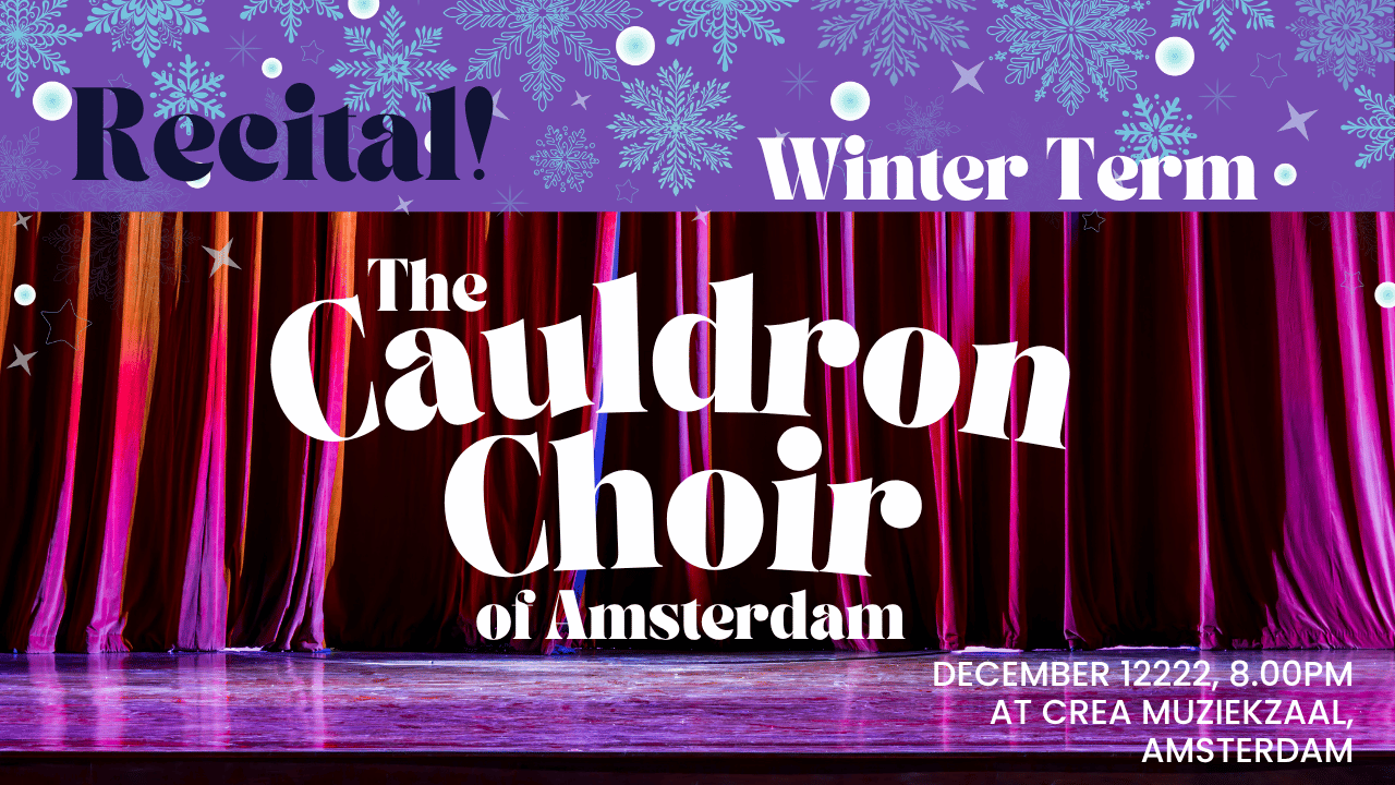 Cover photo for Cauldron Choir of Amsterdam Winter Recital by The Cauldron