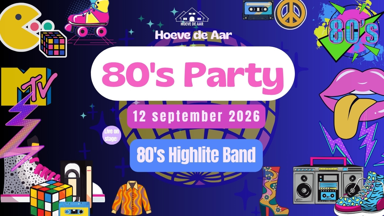 Cover photo for 80's Party by Hoeve de Aar