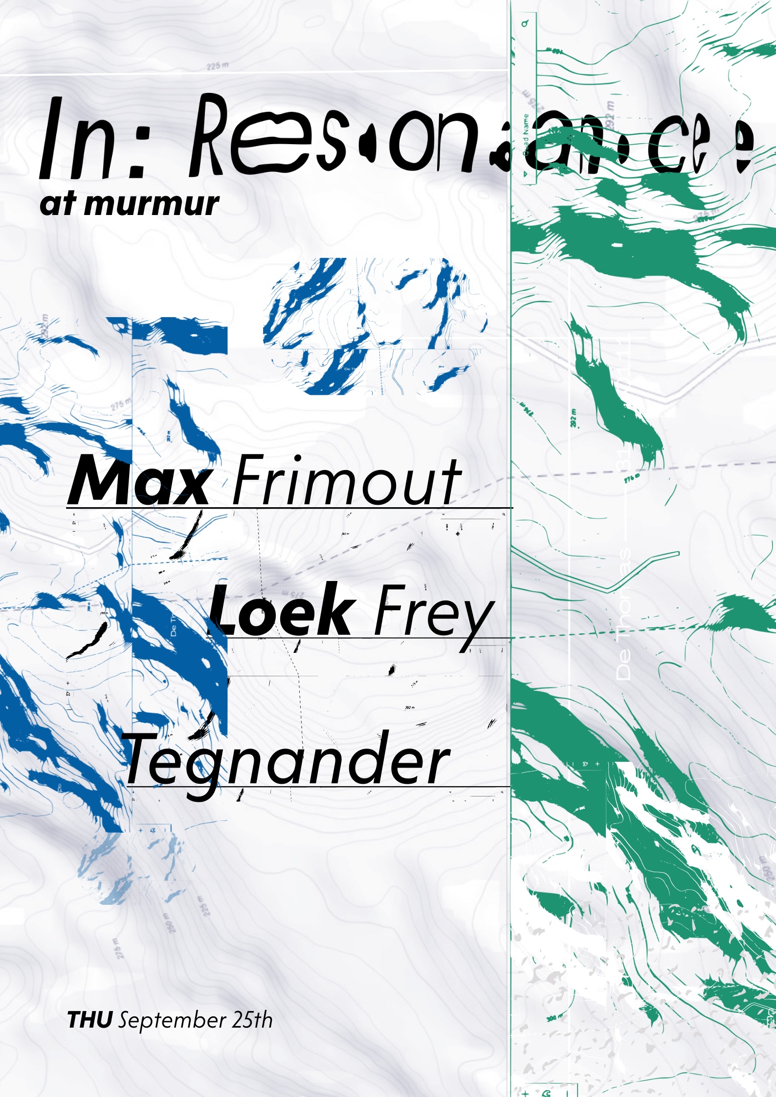 Cover photo for in:resonance w/ max frimout, loek frey & tegnander by murmur