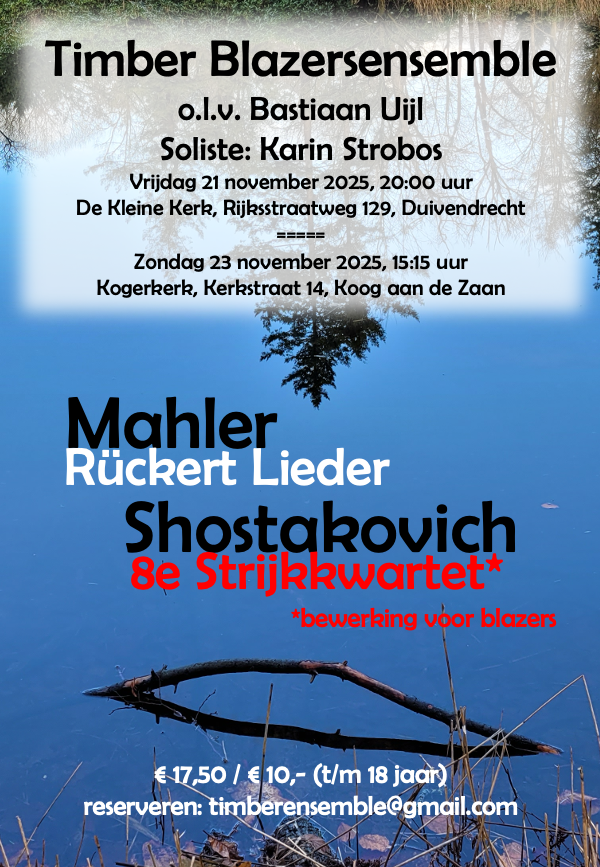 Cover photo for Herfstconcert Timber in de Kogerkerk, Koog aan de Zaan by Vereeniging Timber Blazersensemble