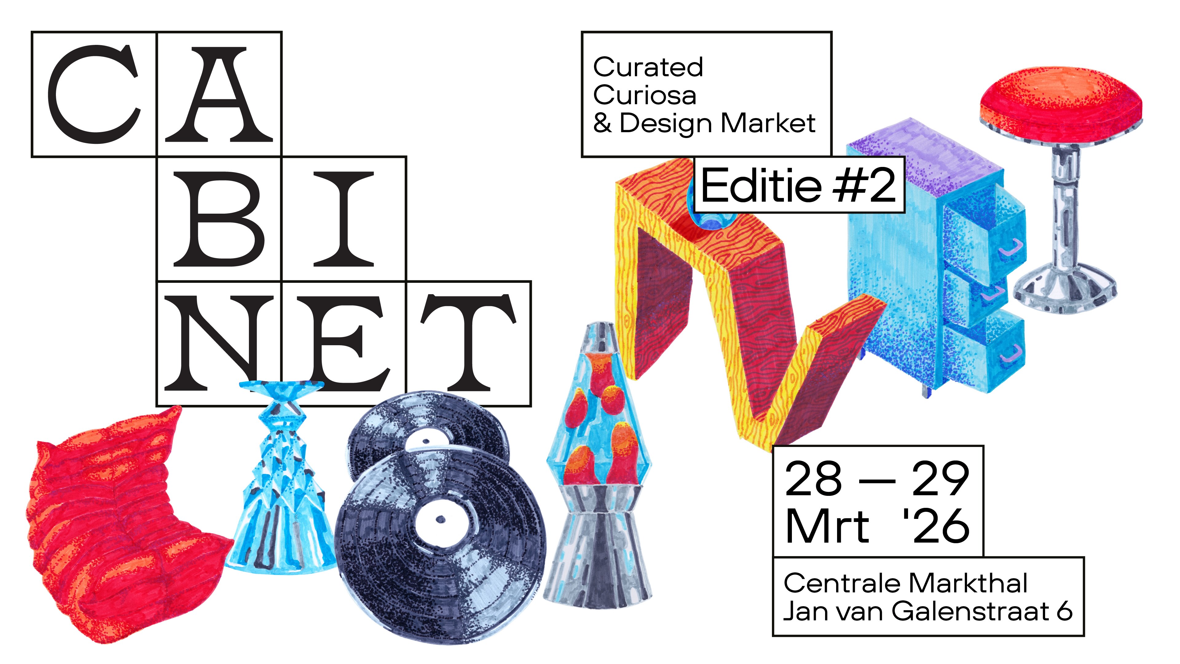 Cover photo for CABINET #2 | 28 & 29 Maart by CABINET Amsterdam