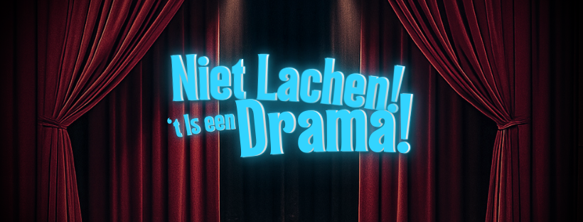 Cover photo for Niet lachen! 't Is een drama! by Kompagnie Kyvon