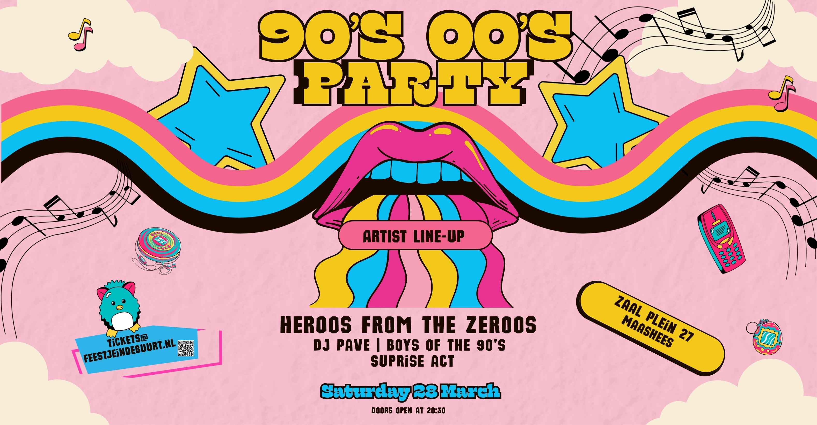 Cover photo for 90's & 00's Party Maashees by Feestjeindebuurt