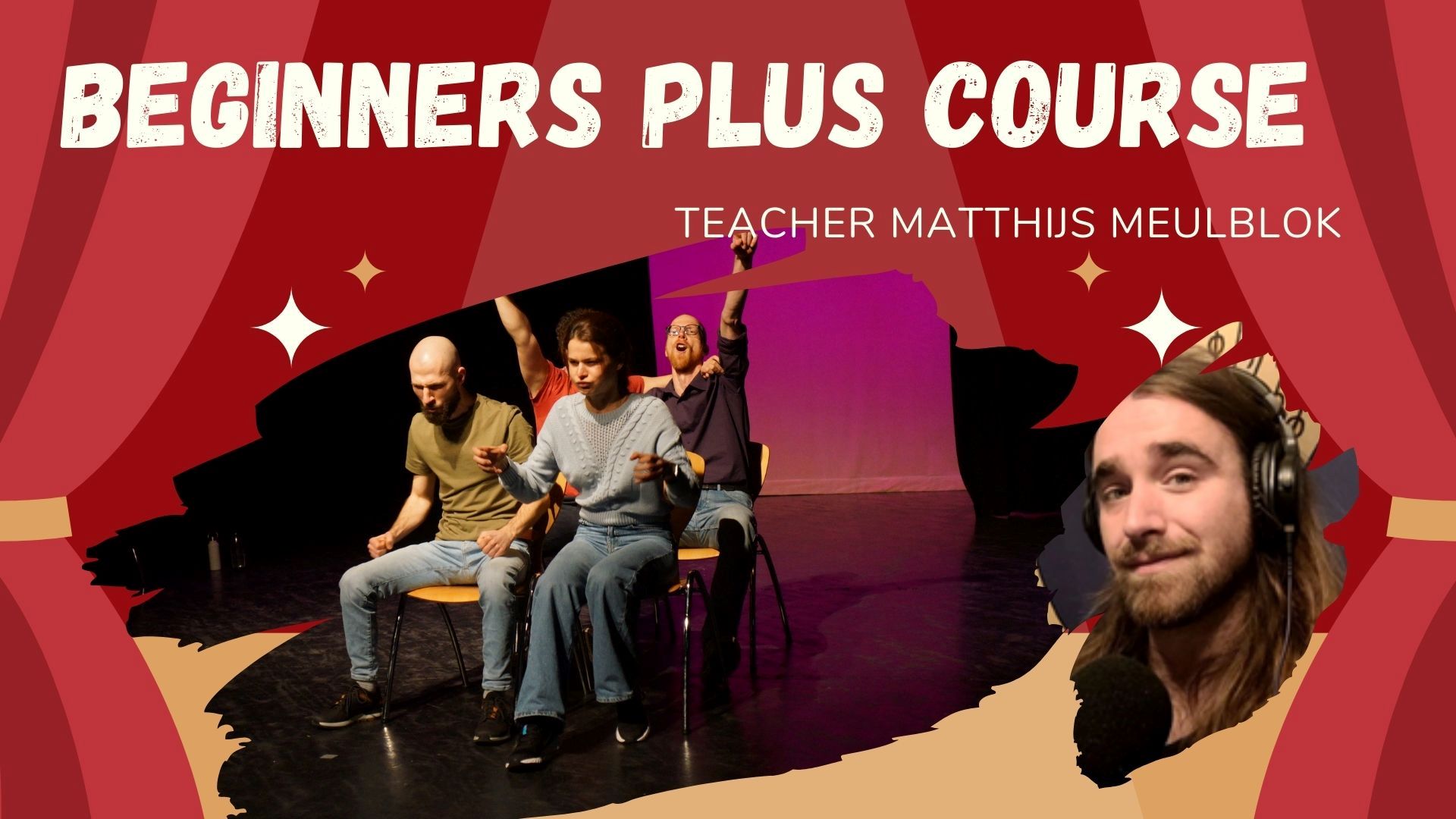 Cover photo for Beginners Plus short course (Matthijs) by Improv Utrecht