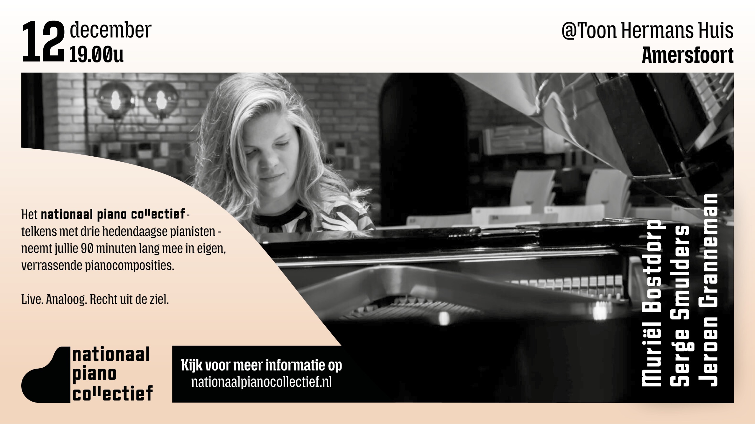 Cover photo for Live optreden NaPiCo zaterdag 12 december 2026 19.00 uur by nationaal piano collectief