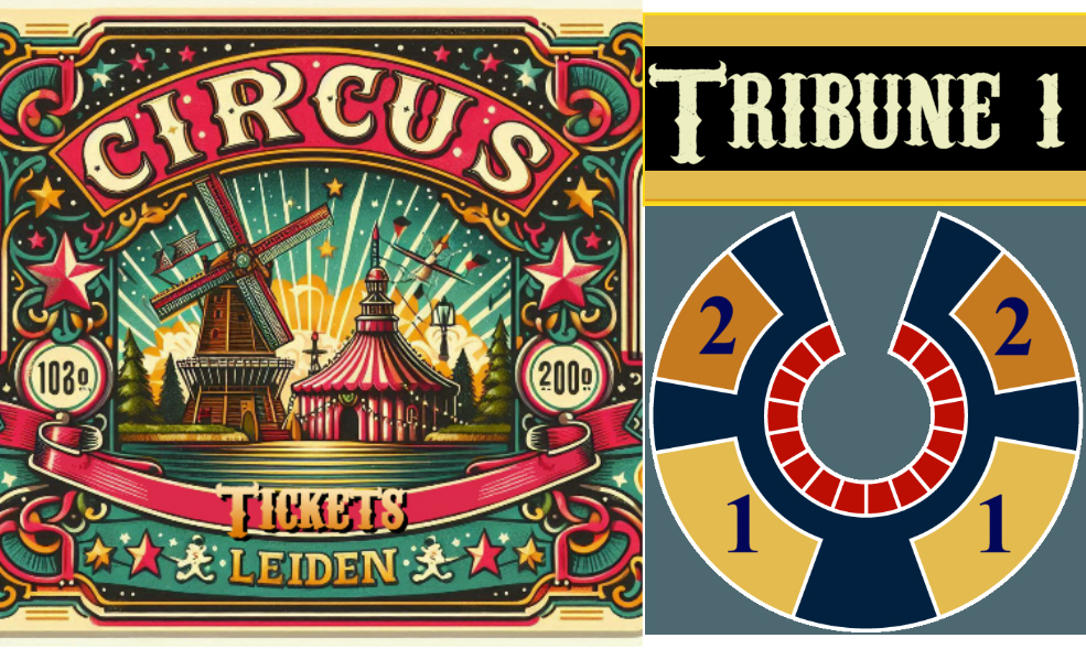 Cover photo for GKC Leiden 1e Tribune by grootkerstcircusleiden