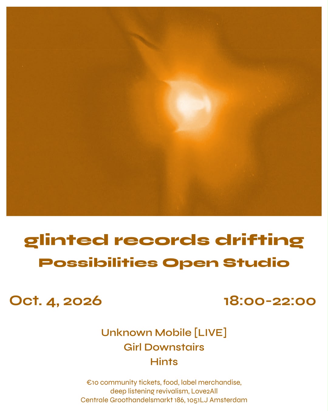 Cover photo for 1 yr of glinted records by pos