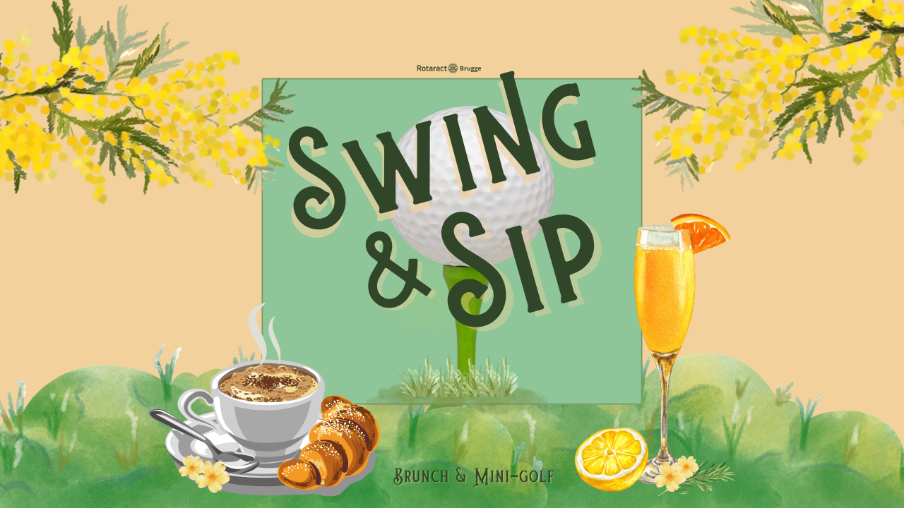 Cover photo for Swing & Sip 2026 by Rotaract Brugge