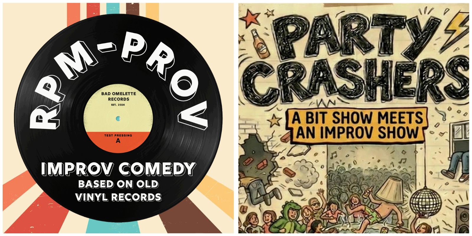 Cover photo for RPM-PROV AND PARTY CRASHERS DOUBLE BILL by Badhuistheater