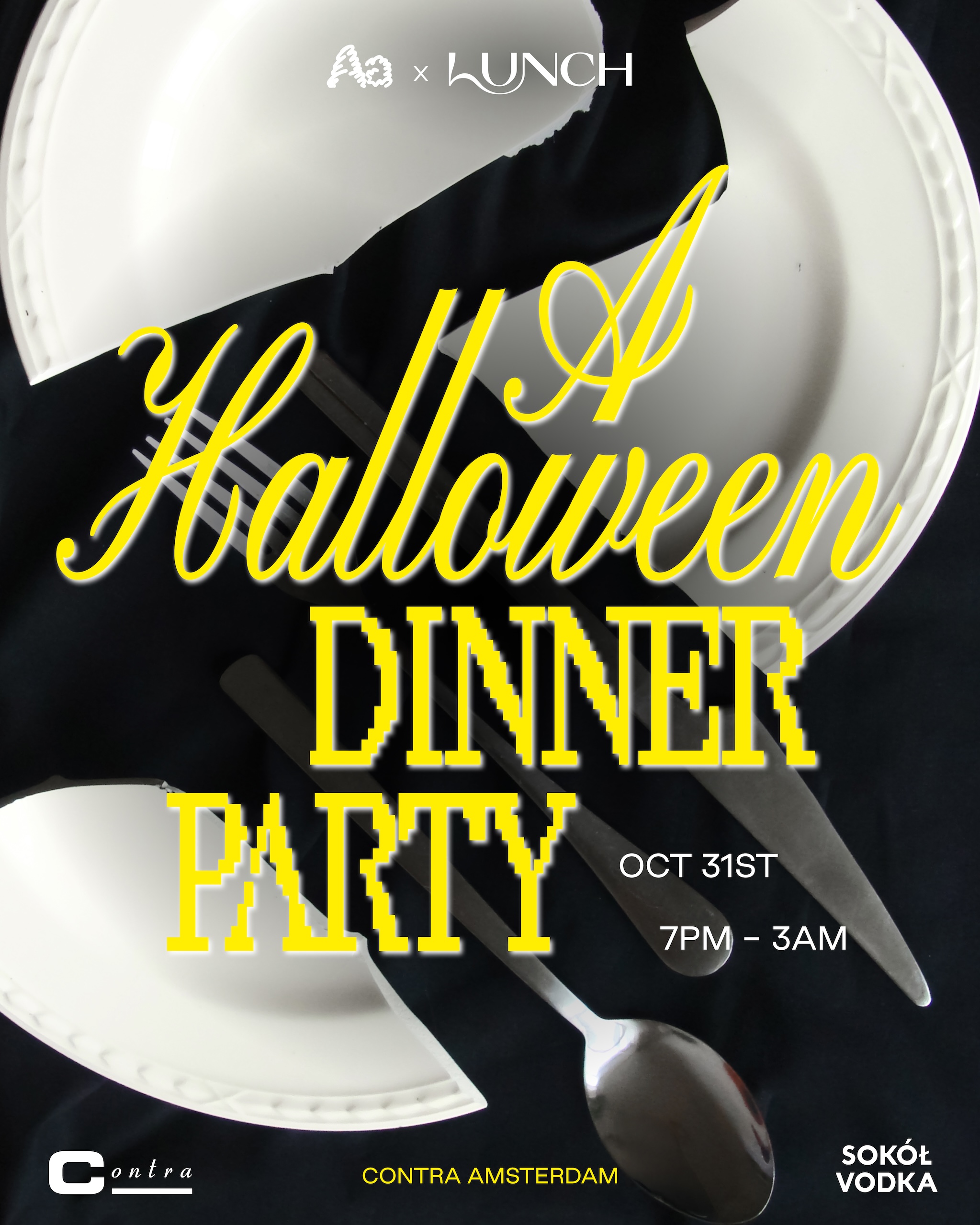 Cover photo for Lunch X Aa X CONTRA Halloween dinner party by Contra Amsterdam