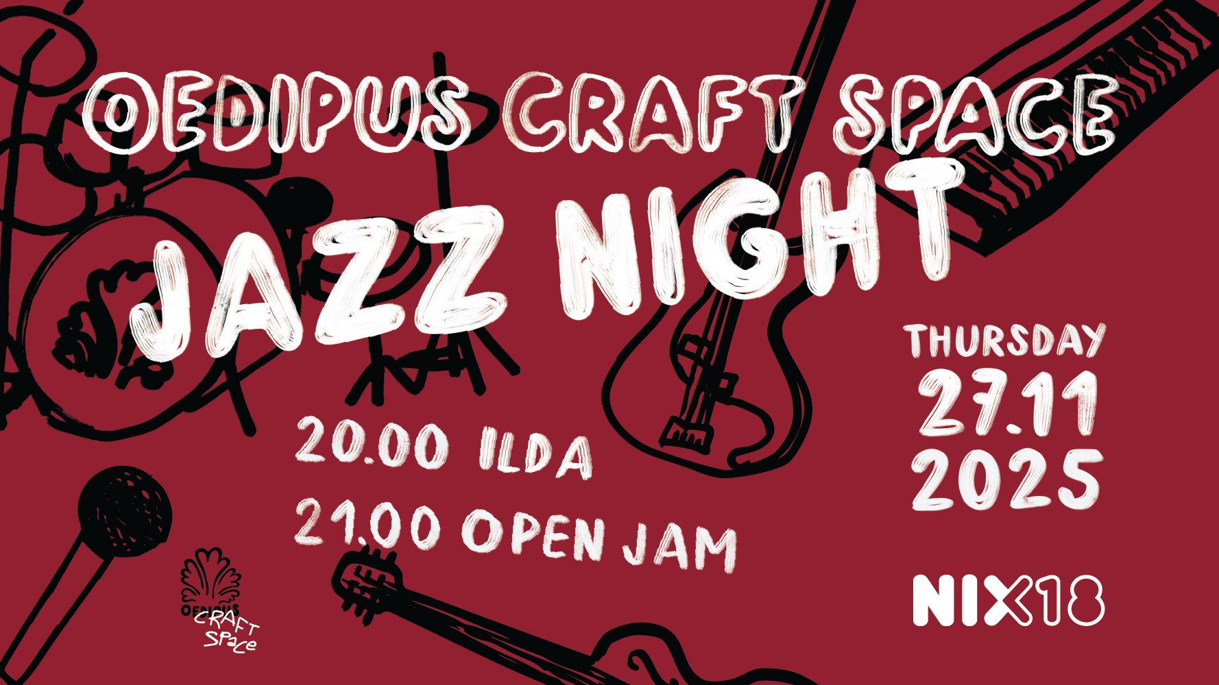 Cover photo for JAZZ NIGHT W/ ILDA by Oedipus Craft Space