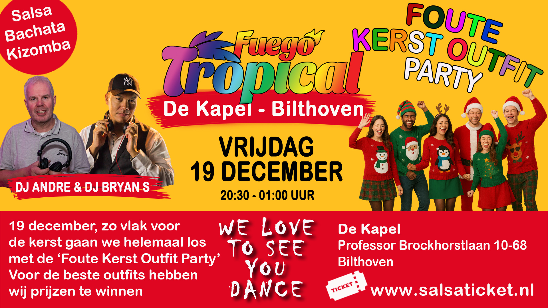Cover photo for Fuego Tropical in de kapel van Bilthoven by Salsaticket.nl