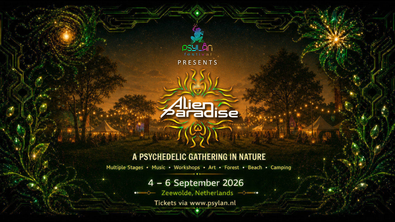 Cover photo for Psylân 2026 "Alien Paradise" by Psylân