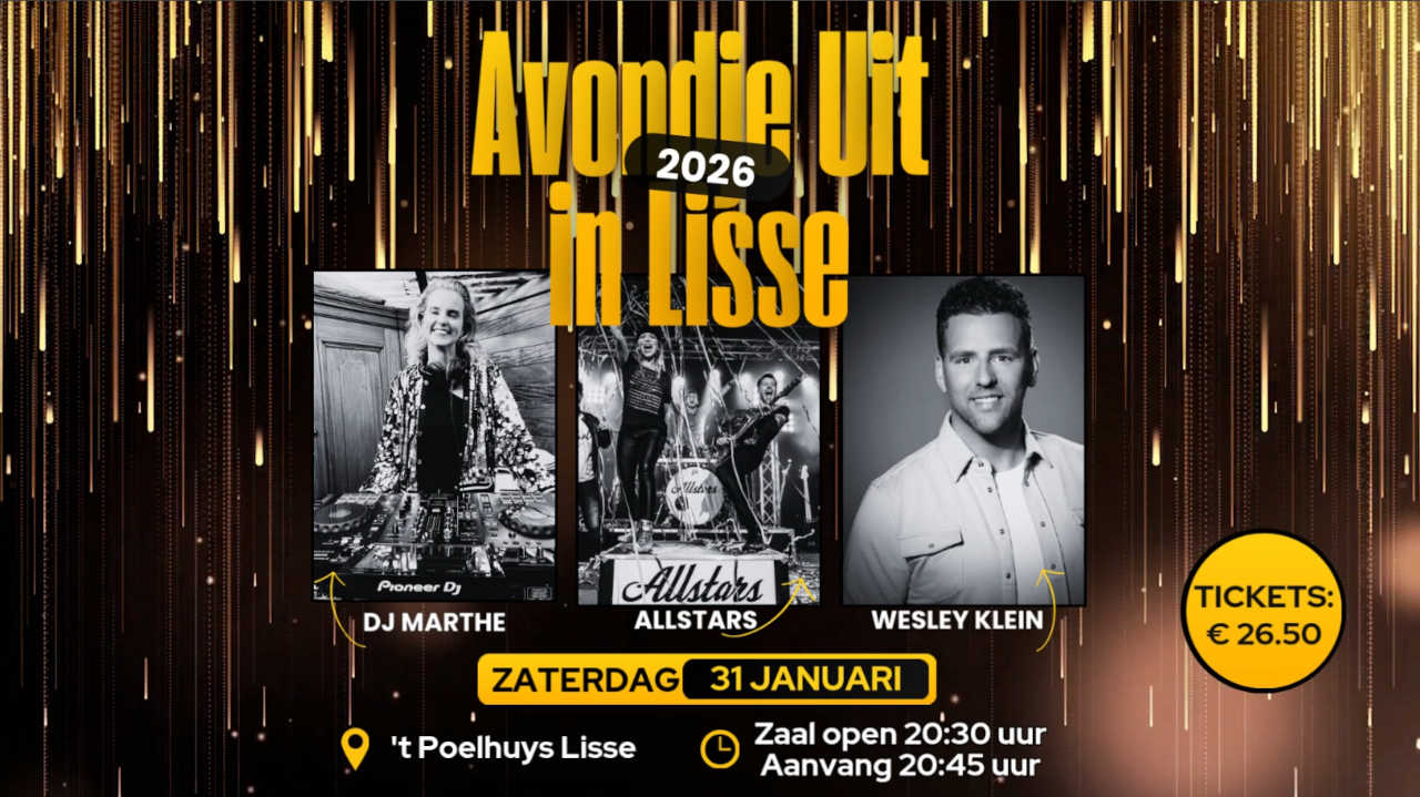 Cover photo for Avondje Uit In Lisse 2026 by Avondje Uit in Lisse