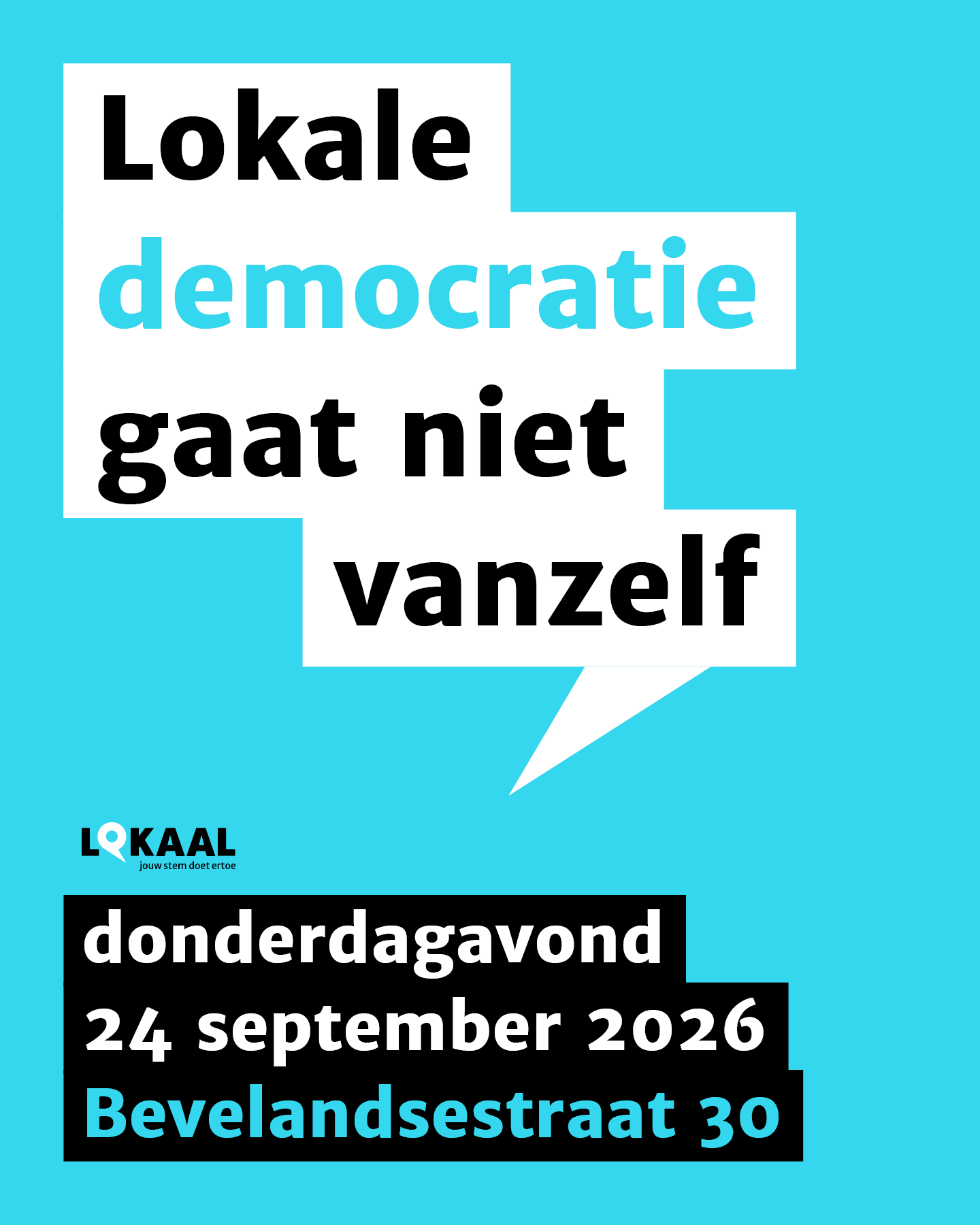 Cover photo for LOKAAL Café 'Lokale democratie gaat niet vanzelf' by LokaalRotterdam