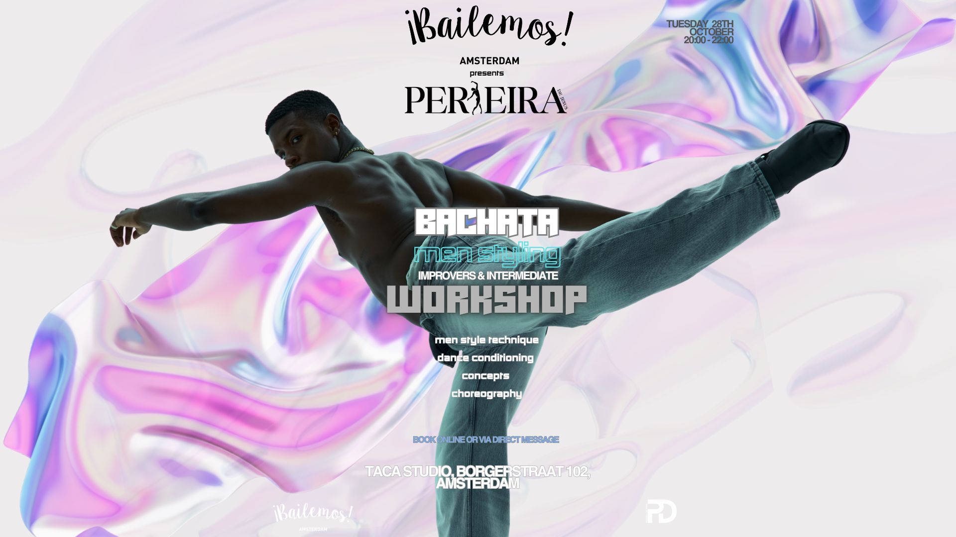Cover photo for Bachata Men Styling by Pereira (from UK) by Bailemos Amsterdam