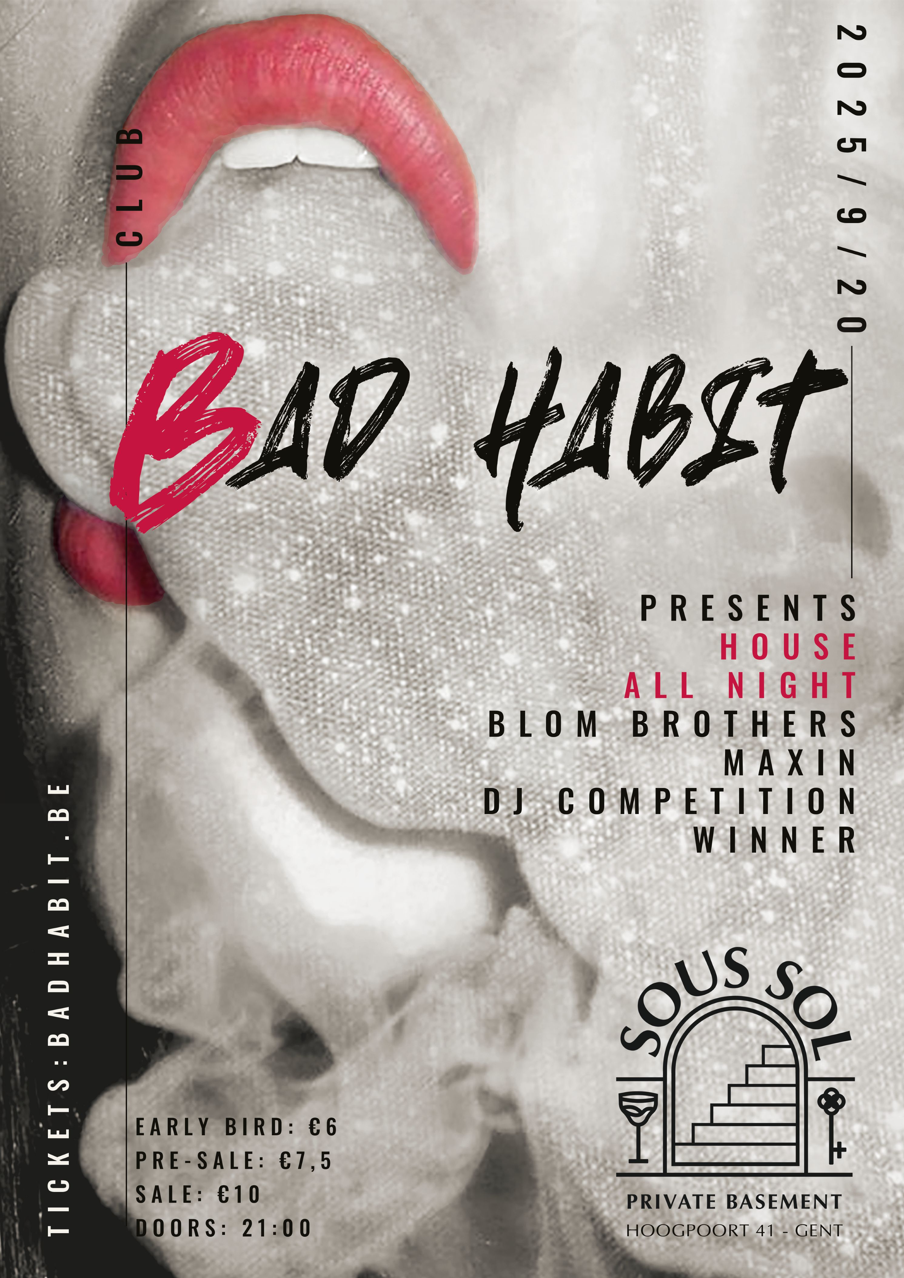 Cover photo for Bad Habit - House All Night by Bad Habit