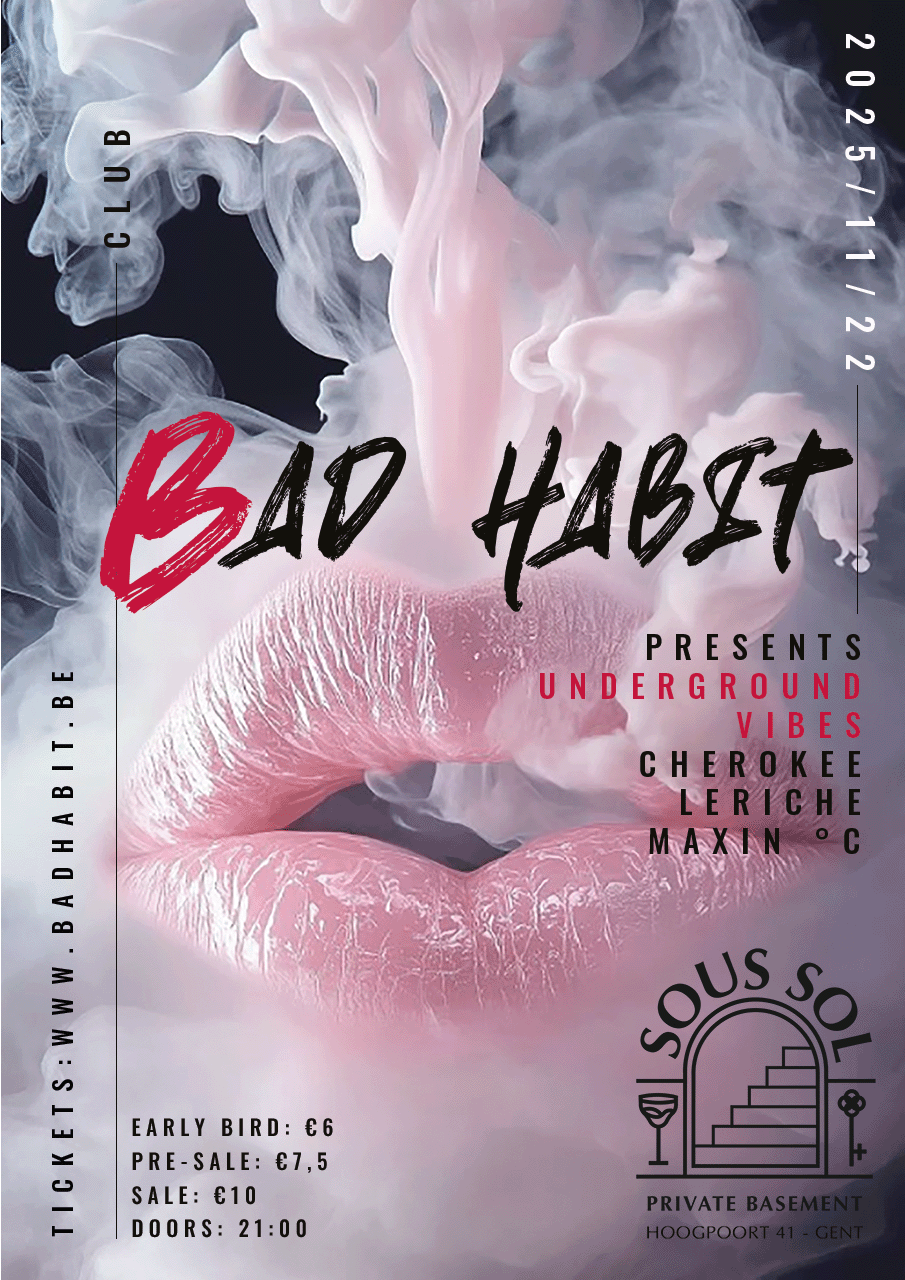 Cover photo for Bad Habit - Underground Vibes by Bad Habit
