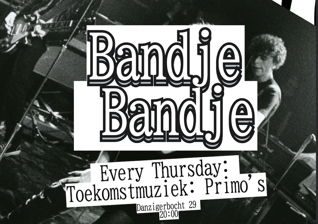 Cover photo for Bandje Bandje: Garden wallk, Slijk der aarde, Ruona Neida: by Toekomstmuziek: Primo's