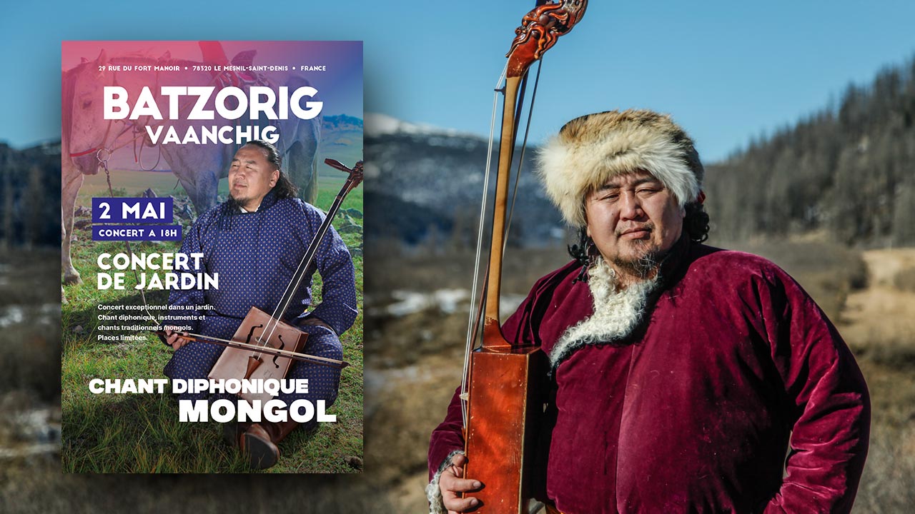 Cover photo for Batzorig Vaanchig Garden Concert (Le Mesnil-Saint-Denis) by Altai