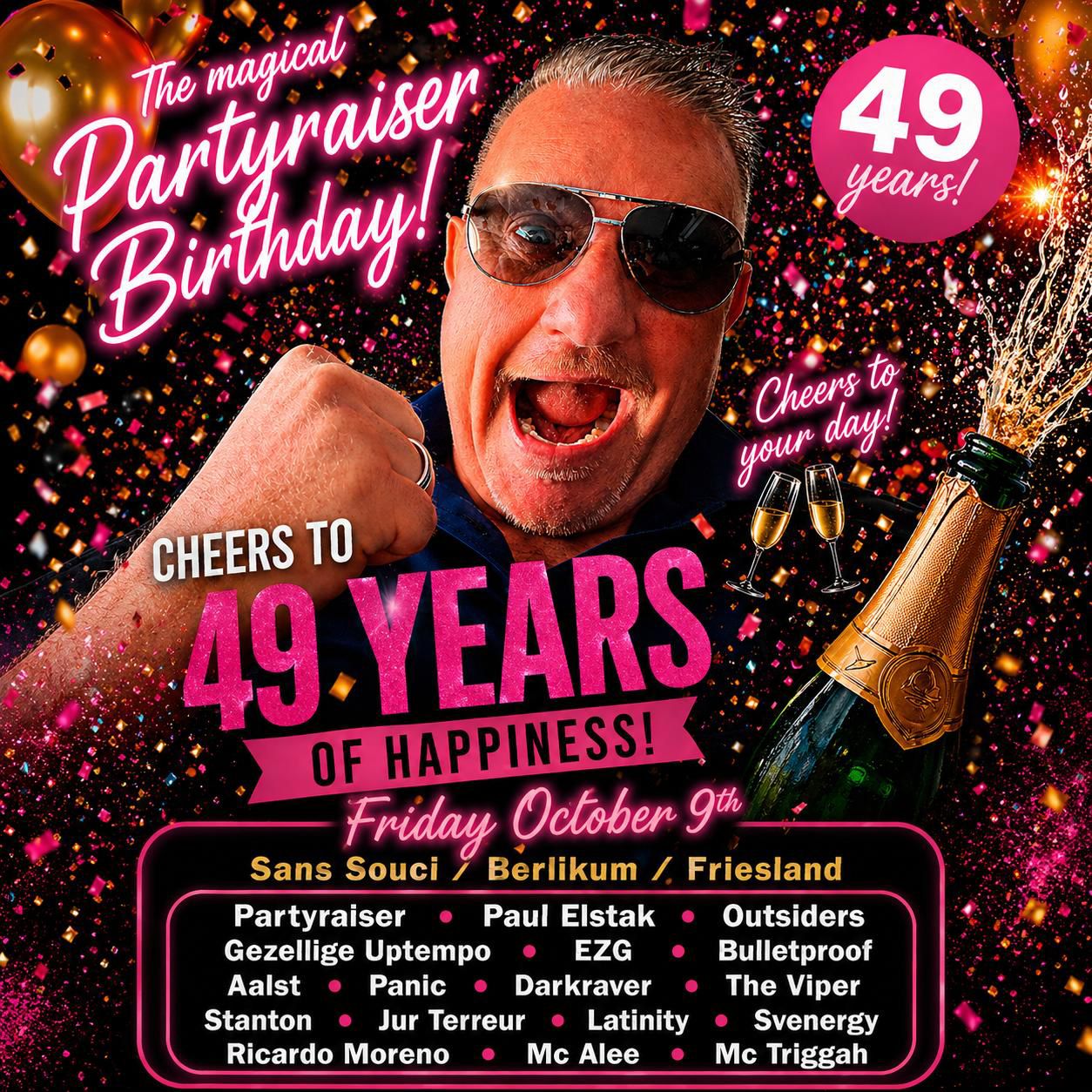 Cover photo for The Magical Partyraiser Birthday 49 years! by Sans Souci Berlikum
