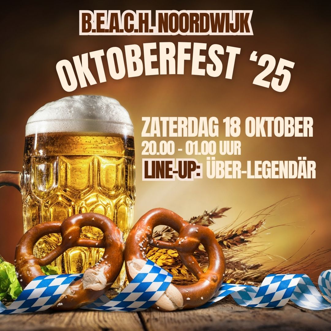 Cover foto voor Early Bird tickets - BEACH Oktoberfest 2025 door BEACH Noordwijk