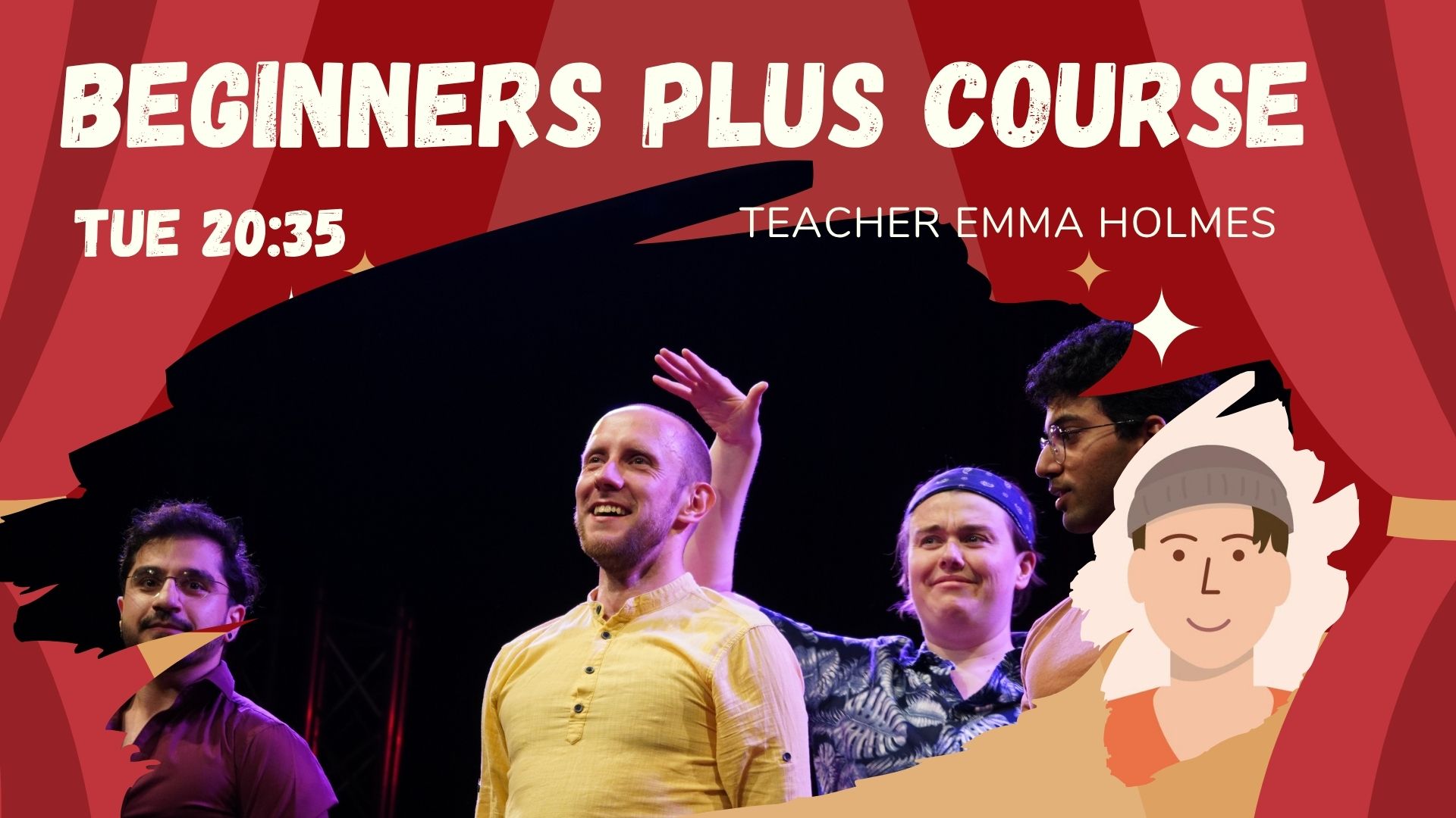 Cover photo for Beginners Plus by Emma by Improv Utrecht