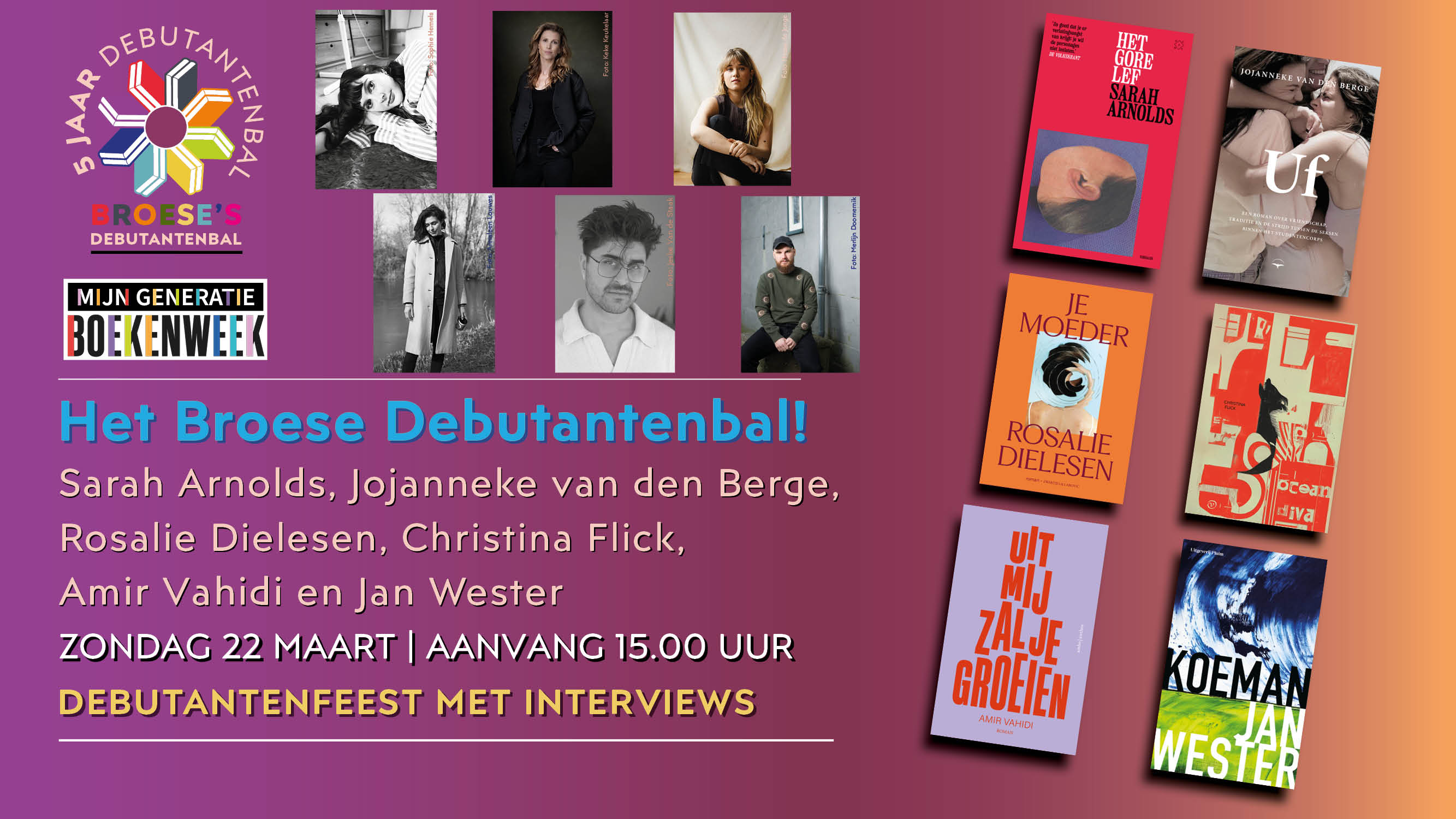 Cover photo for Boekenweek: het feestelijke Broese Debutantenbal! by Broese